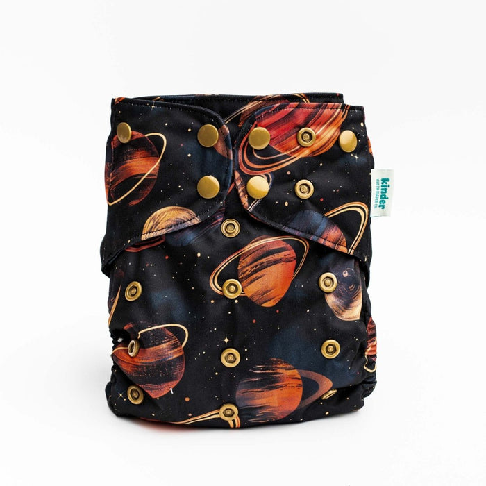 Space and Sky: Essentials Pocket Cloth Diaper with Athletic Wicking Jersey, Grows with your Baby