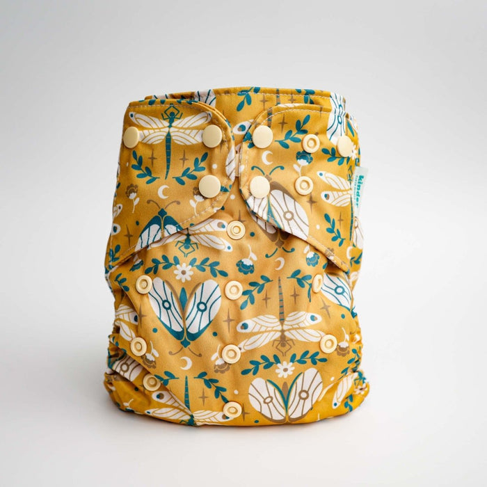Nature: Essentials Pocket Cloth Diaper with Athletic Wicking Jersey, Grows with your Baby