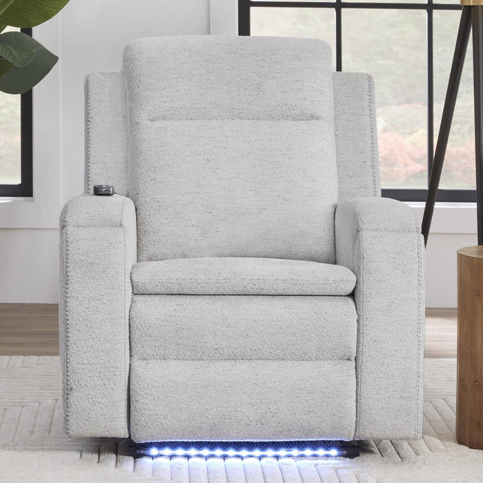 Reagan Power Recliner with Auto Glide, Power Headrest, Heat, Massage and Lights