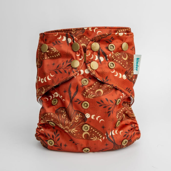 Space and Sky: Essentials Pocket Cloth Diaper with Athletic Wicking Jersey, Grows with your Baby