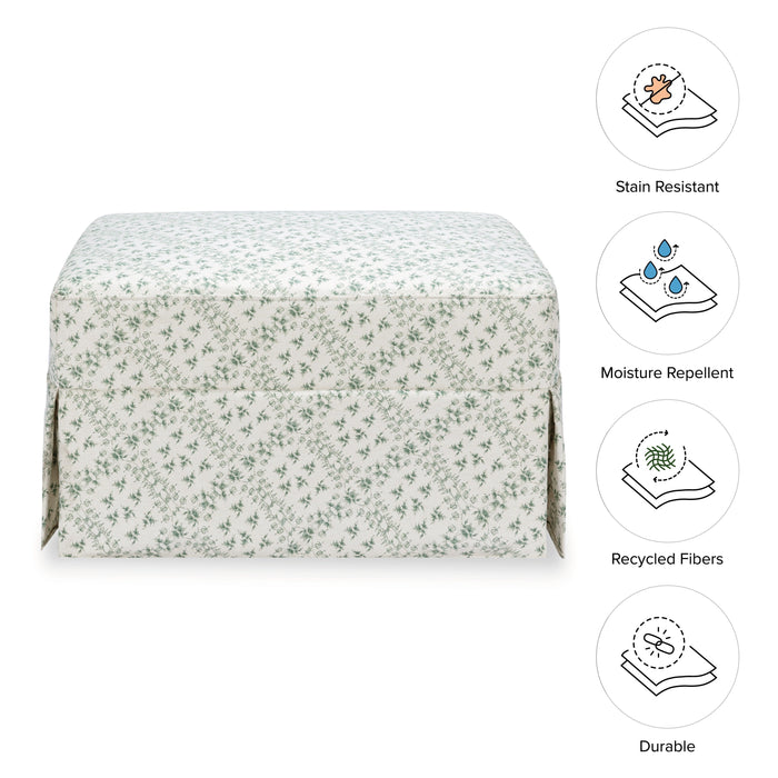 Sarah Flint x Namesake Crawford Gliding Ottoman in Eco-Performance Fabric | Water Repellent & Stain Resistant