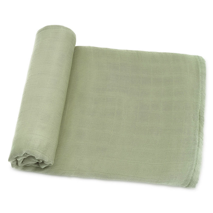 Muslin Swaddle Blanket, 47” x 47” in Sage, 1 Pack