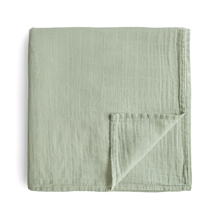 Organic Cotton Muslin Swaddle Blanket - Nature Baby Outfitter