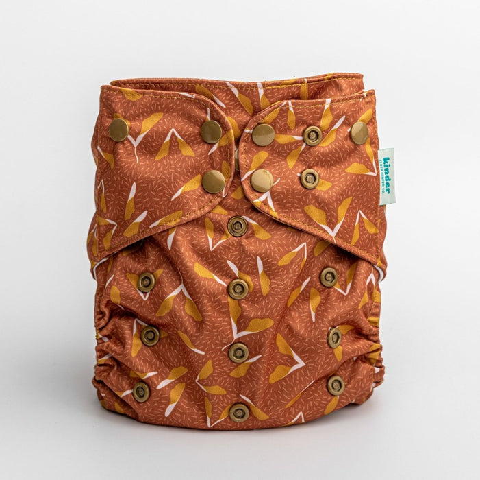 Nature: Essentials Pocket Cloth Diaper with Athletic Wicking Jersey, Grows with your Baby