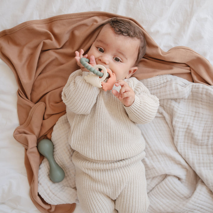 Ribbed Baby Blanket - Nature Baby Outfitter