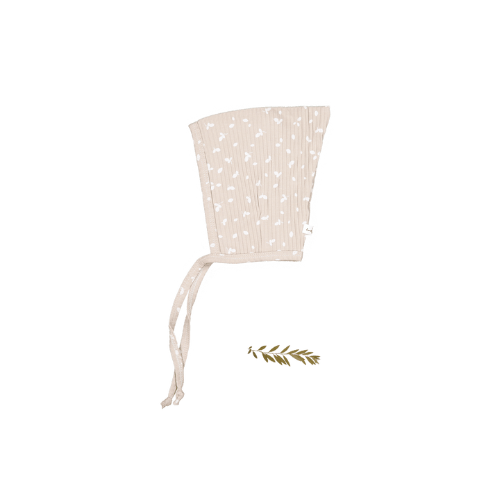 The Printed Pixie Bonnet - Sand Petal