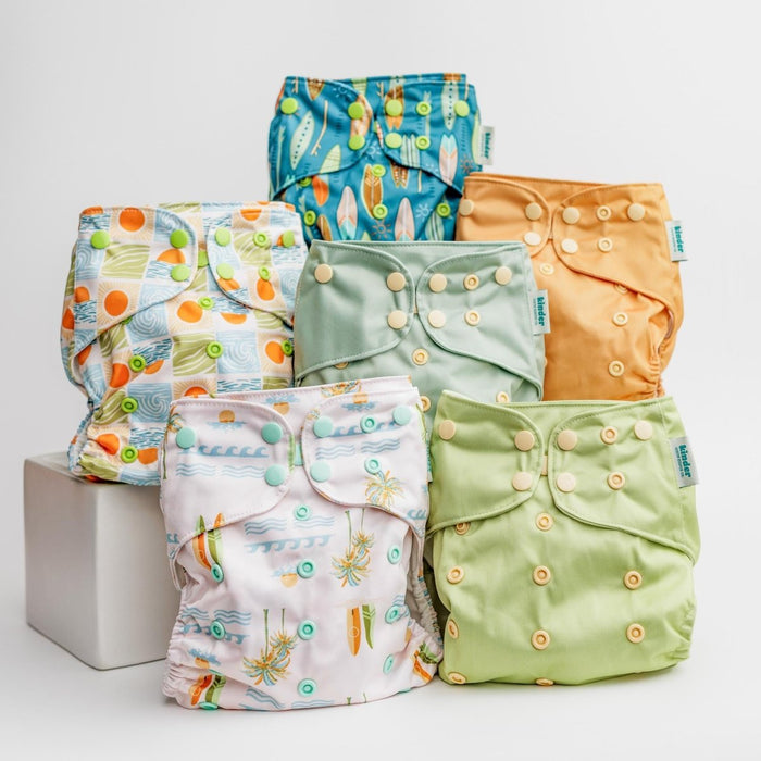 Abstract: Essentials Pocket Cloth Diaper with Athletic Wicking Jersey, Grows with your Baby