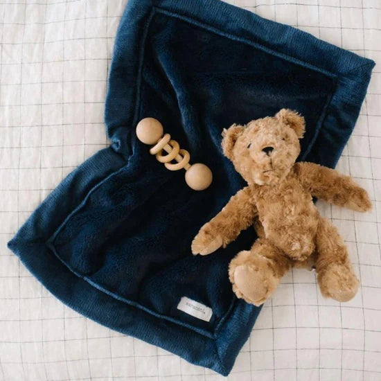 Navy Lush Mini Blanket