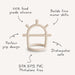 No-Drop Sensory Teether - Nature Baby Outfitter
