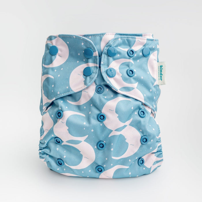 Space and Sky: Essentials Pocket Cloth Diaper with Athletic Wicking Jersey, Grows with your Baby