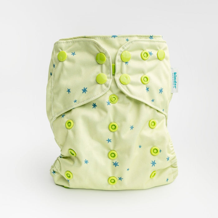 Space and Sky: Essentials Pocket Cloth Diaper with Athletic Wicking Jersey, Grows with your Baby