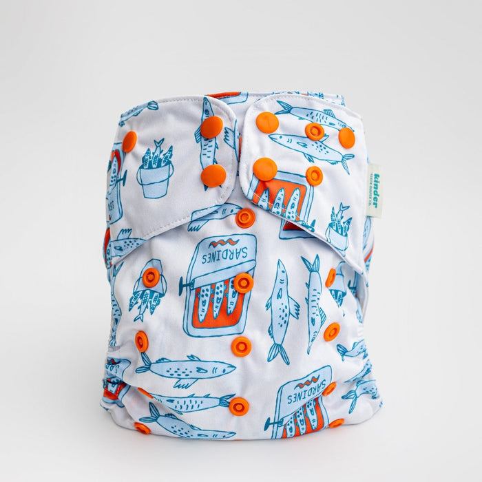 Food: Essentials Pocket Cloth Diaper with Athletic Wicking Jersey, Grows with your Baby
