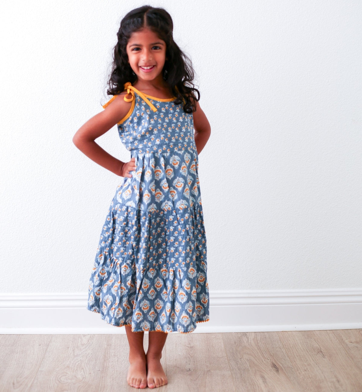 Simran Maxi Dress - Blue — Nature Baby Outfitter