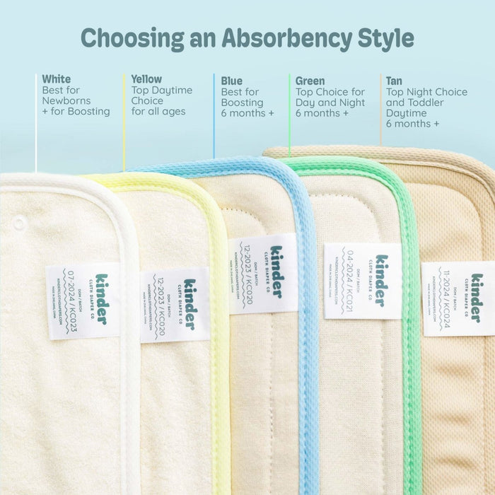Regular - Yellow - Essential Cloth Diaper Insert - Bamboo Viscose