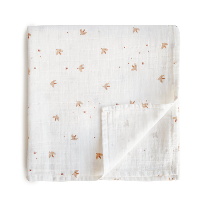 Organic Cotton Muslin Swaddle Blanket - Nature Baby Outfitter