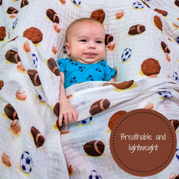 Go Sports! Swaddle Blanket