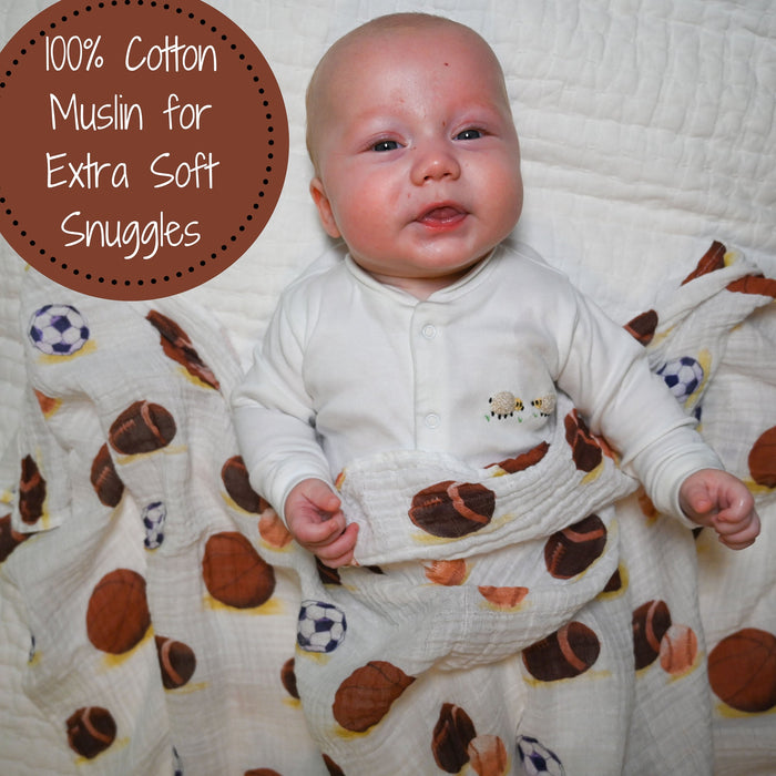 Go Sports! Swaddle Blanket