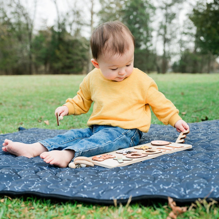 Anywhere Adventure Play Mat, Featuring Quilted Wipeable Machine Washable Fabric