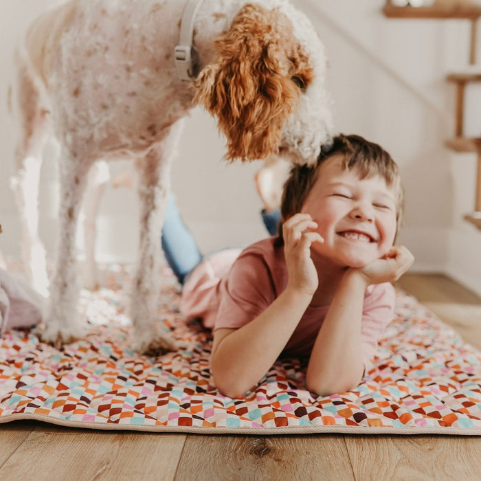 Anywhere Adventure Play Mat, Featuring Quilted Wipeable Machine Washable Fabric