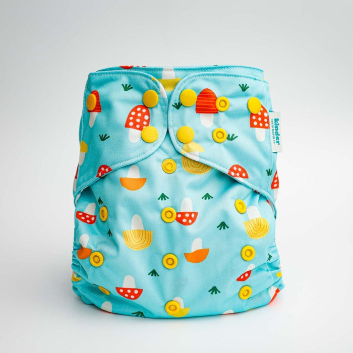 Nature: Essentials Pocket Cloth Diaper with Athletic Wicking Jersey, Grows with your Baby
