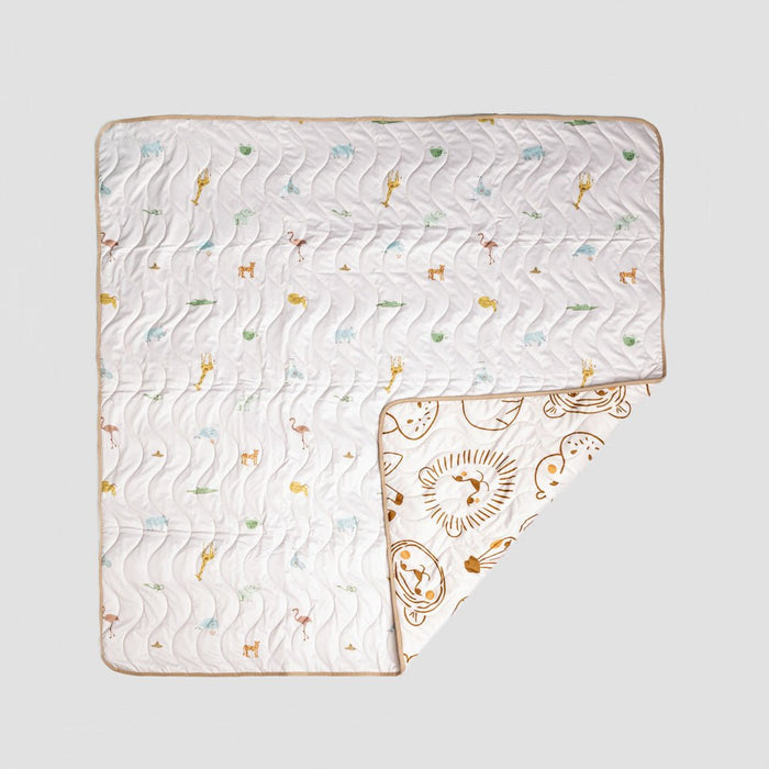 Anywhere Adventure Play Mat, Featuring Quilted Wipeable Machine Washable Fabric