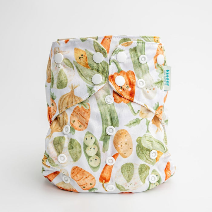 Food: Essentials Pocket Cloth Diaper with Athletic Wicking Jersey, Grows with your Baby