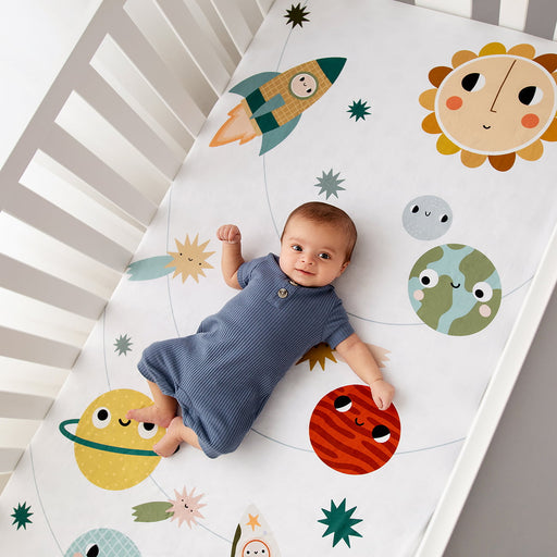 Space Explorer Standard Size Crib Sheet - Nature Baby Outfitter