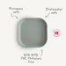 Square Dinnerware Plates - Nature Baby Outfitter