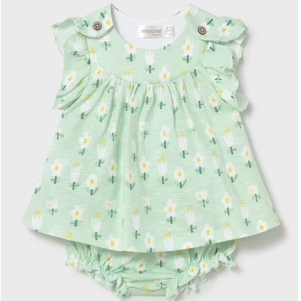 Daisy Print Dress with Bloomers