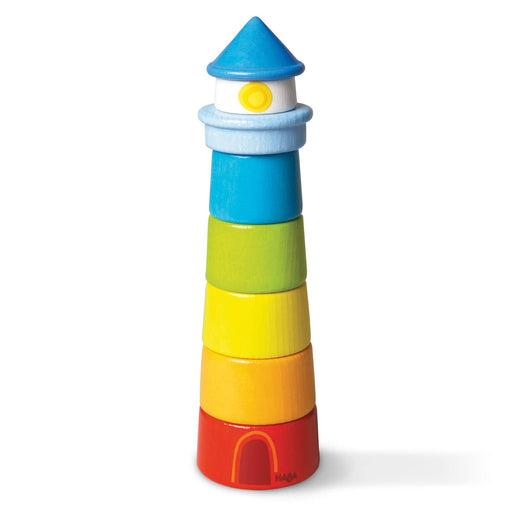 Lighthouse Wooden Rainbow Stacker - Nature Baby Outfitter