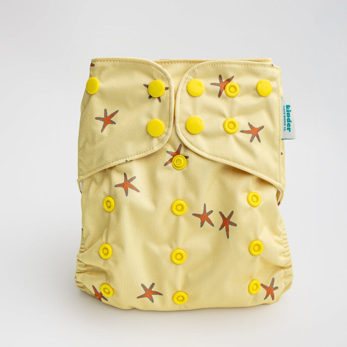 Animals and Insects: Essentials Pocket Cloth Diaper with Athletic Wicking Jersey, Grows with your Baby
