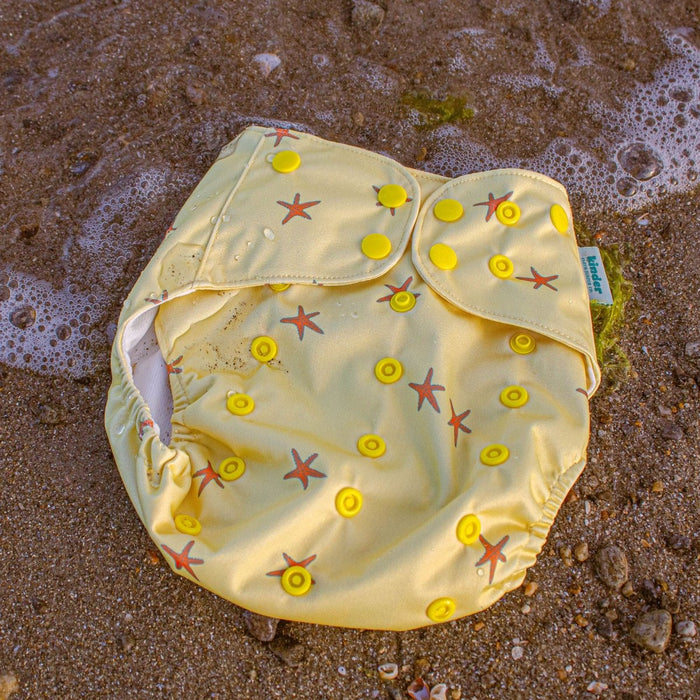Animals and Insects: Essentials Pocket Cloth Diaper with Athletic Wicking Jersey, Grows with your Baby
