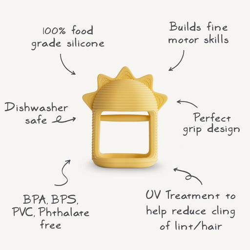 No-Drop Sun Teether (Sunshine) - Nature Baby Outfitter