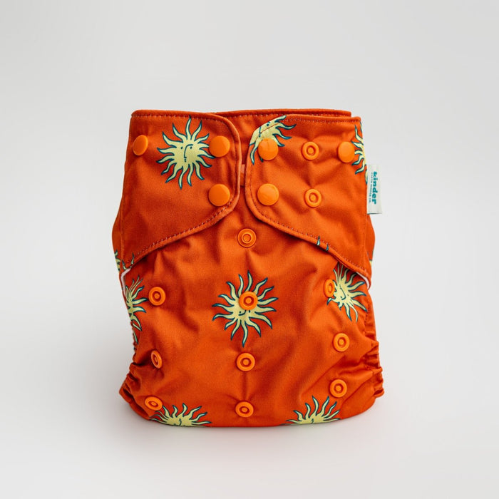 Space and Sky: Essentials Pocket Cloth Diaper with Athletic Wicking Jersey, Grows with your Baby