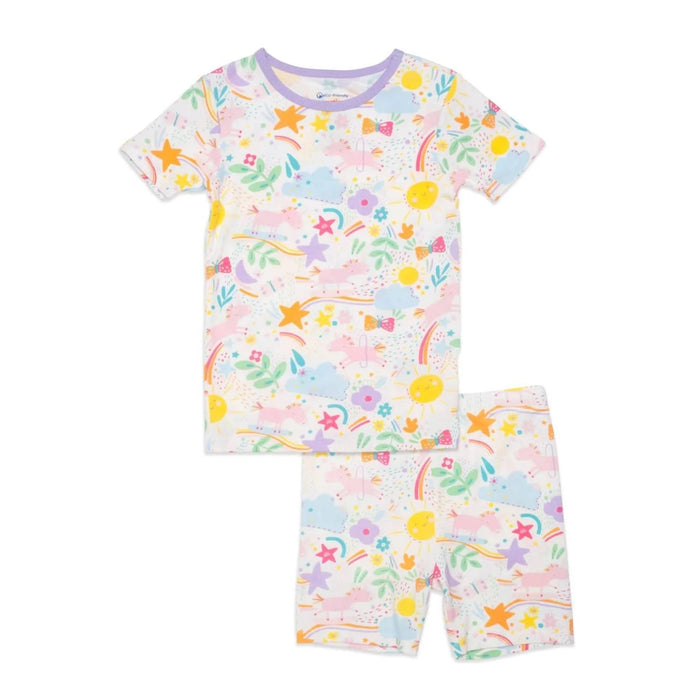 Sunny Day Vibes Modal Magnetic Shortie Pajamas — Nature Baby Outfitter