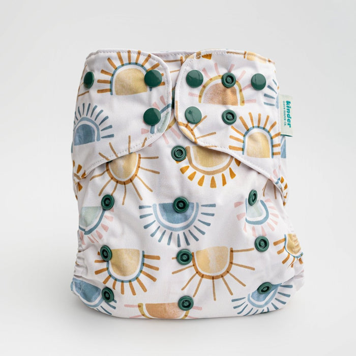Space and Sky: Essentials Pocket Cloth Diaper with Athletic Wicking Jersey, Grows with your Baby