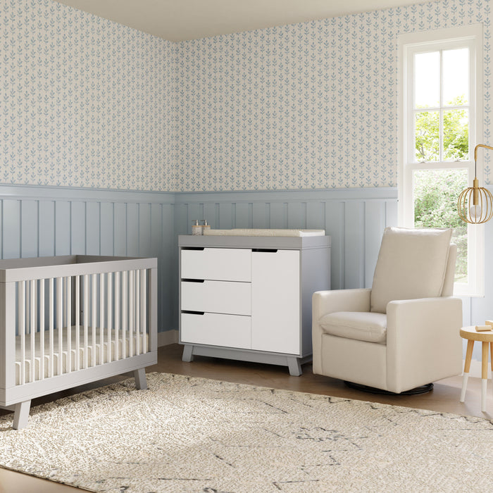 Babyletto Hudson 3-Drawer Changer Dresser with Removable Changing Tray - Nature Baby Outfitter