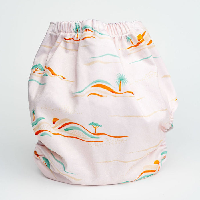 Nature: Essentials Pocket Cloth Diaper with Athletic Wicking Jersey, Grows with your Baby
