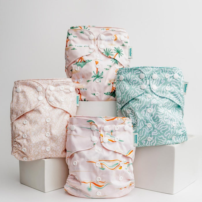 Nature: Essentials Pocket Cloth Diaper with Athletic Wicking Jersey, Grows with your Baby