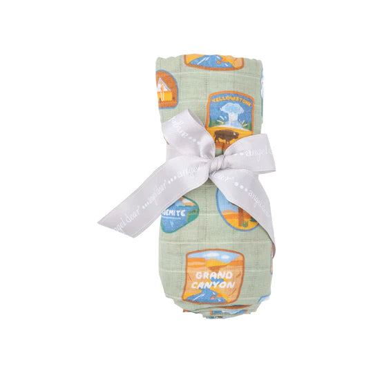 National Park Patches Bamboo Swaddle