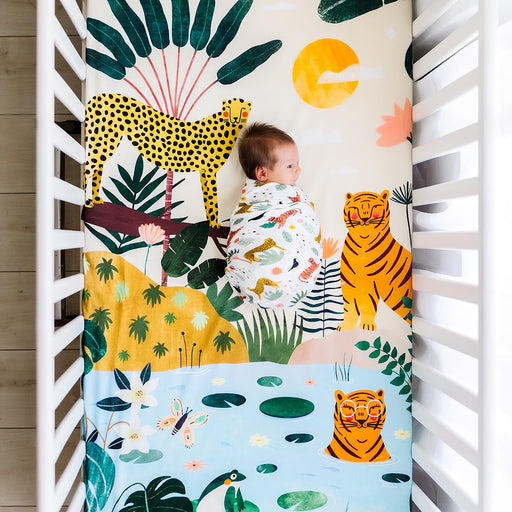 In The Jungle bamboo swaddle - Nature Baby Outfitter