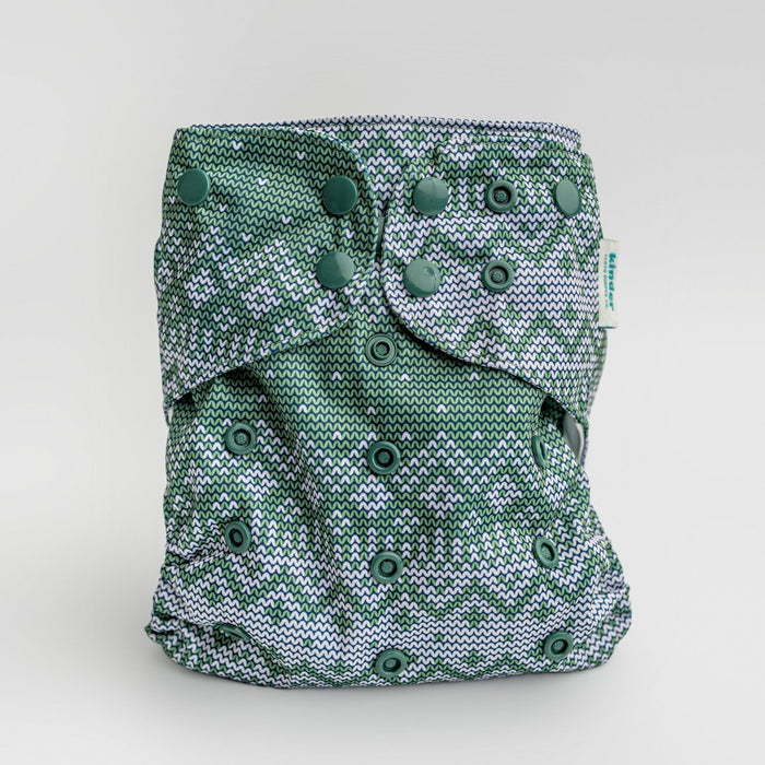 Abstract: Essentials Pocket Cloth Diaper with Athletic Wicking Jersey, Grows with your Baby