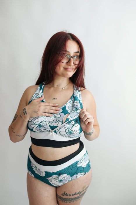 Moderate Coverage High Waist Bikini Bottoms - Nature Baby Outfitter