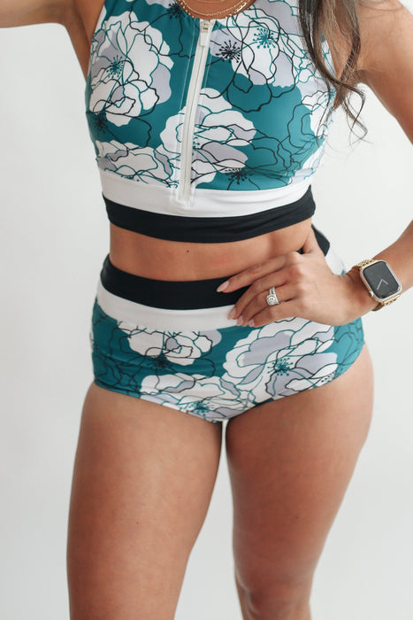 Moderate Coverage High Waist Bikini Bottoms - Nature Baby Outfitter