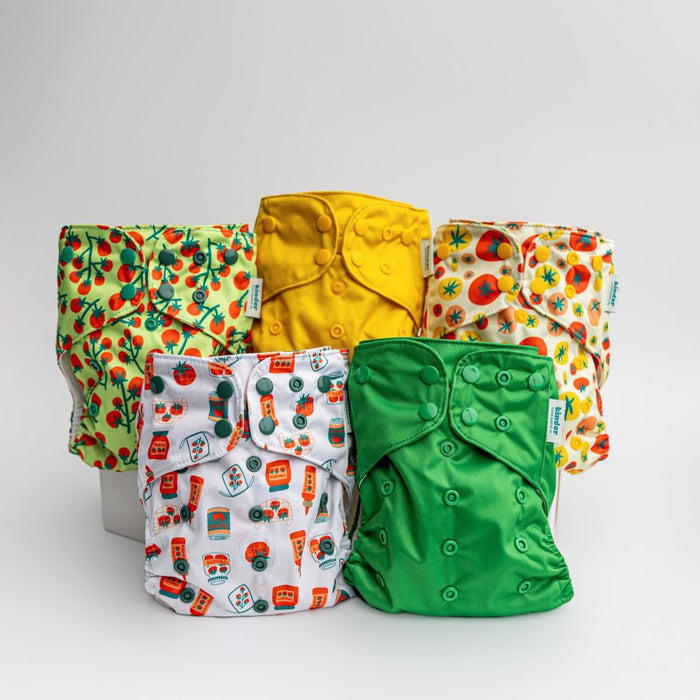 Food: Essentials Pocket Cloth Diaper with Athletic Wicking Jersey, Grows with your Baby