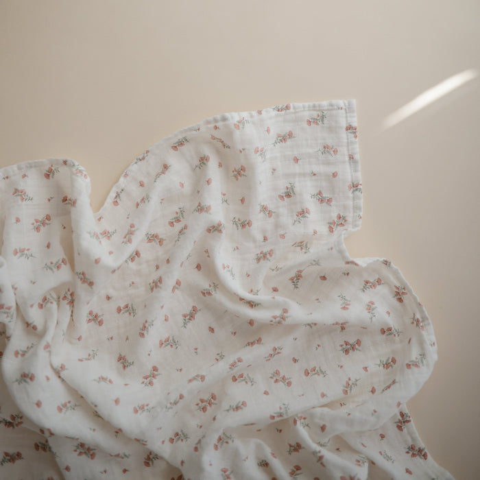 Organic Cotton Muslin Swaddle Blanket - Nature Baby Outfitter