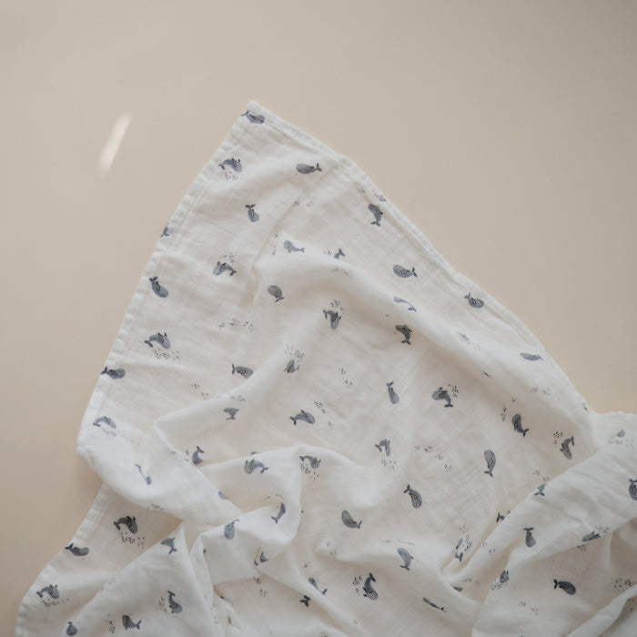Organic Cotton Muslin Swaddle Blanket - Nature Baby Outfitter