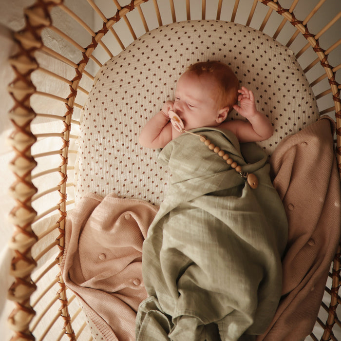 Extra Soft Bassinet Muslin Crib Sheet - Nature Baby Outfitter