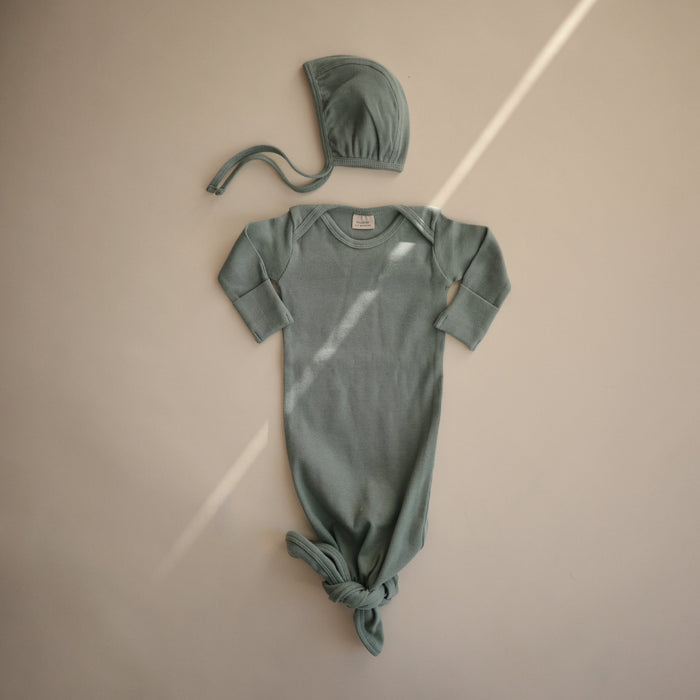 Ribbed Baby Bonnet - Nature Baby Outfitter