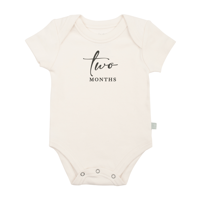 graphic bodysuit | two months milestone charcoal